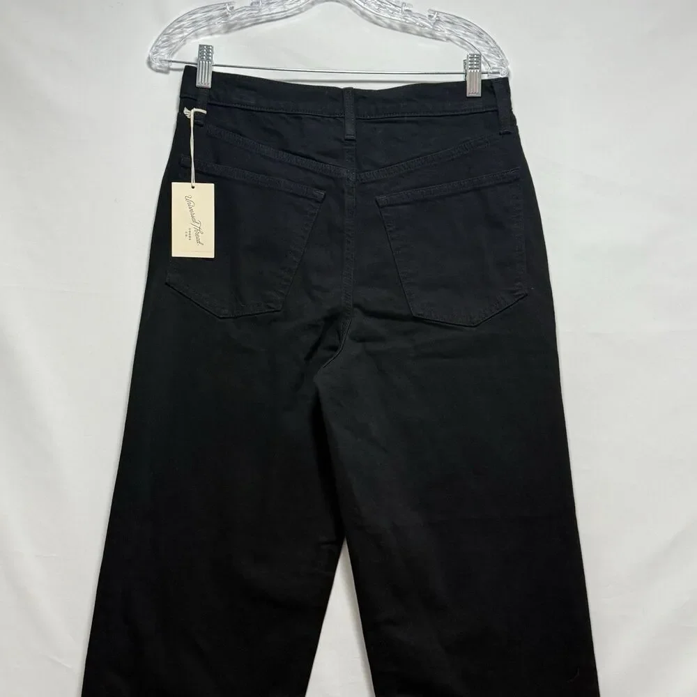 Women's Highest-Rise Straight Jeans Universal Thread Black Size 8 Denim NWT - Picture 8 of 16